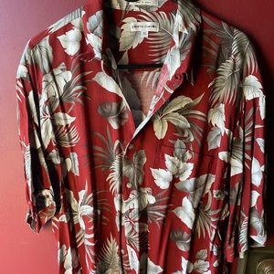 Mens XL Pierre Cardin Tropical Hawaiian Shirt
